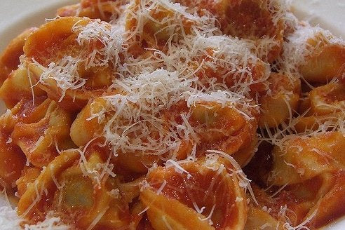 Tortellini de carnet al Parmesano